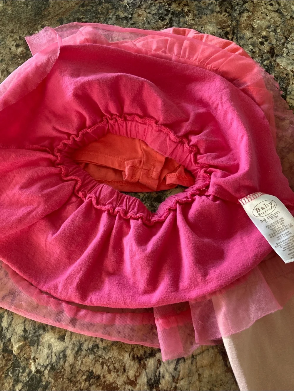 Girls Skirt & Shorts Set - Coral, Hot Pink tutu, Light Pink shorts